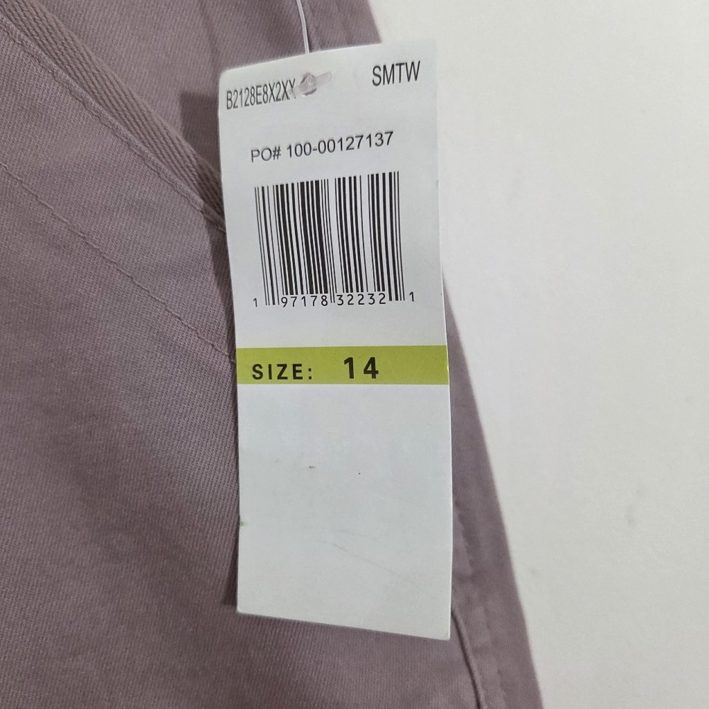 NWT Democracy "Ab" Technology Ankle Skimmer Trouser Mauve Pink Size 14 High Rise - Picture 5 of 11